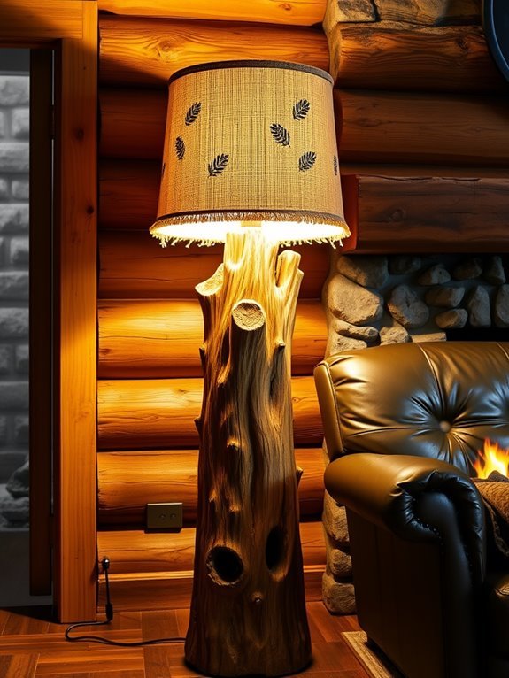 rustic wooden lighting fixtures