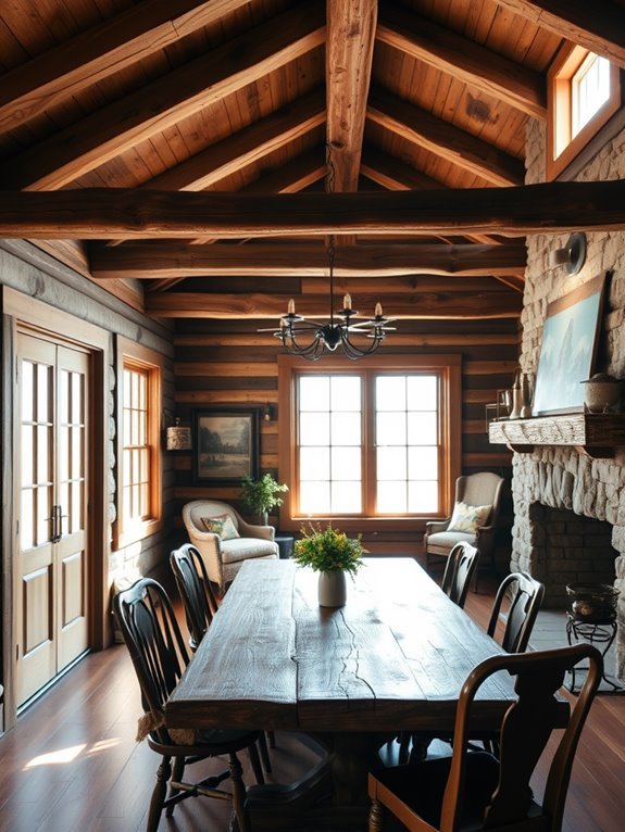 rustic wooden overhead structure