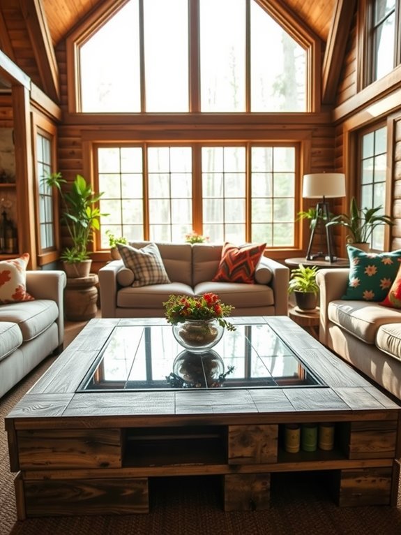 rustic wooden pallet design