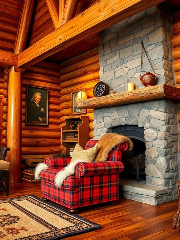 rustic wooden seating options