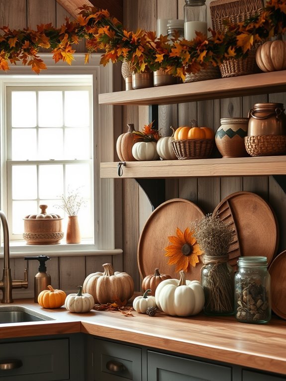 rustic wooden storage display