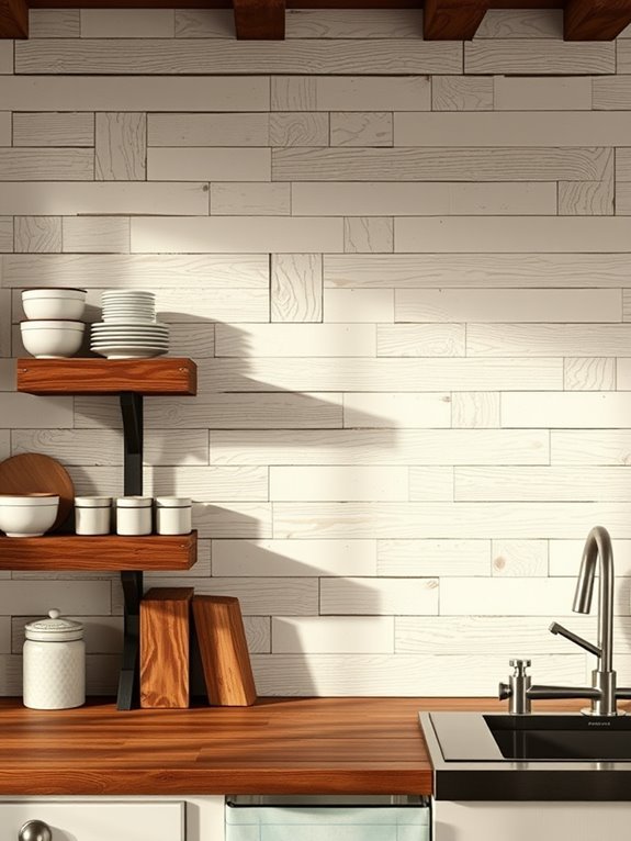 rustic wooden wall covering