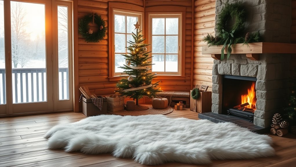 scandinavian cabin holiday decorations