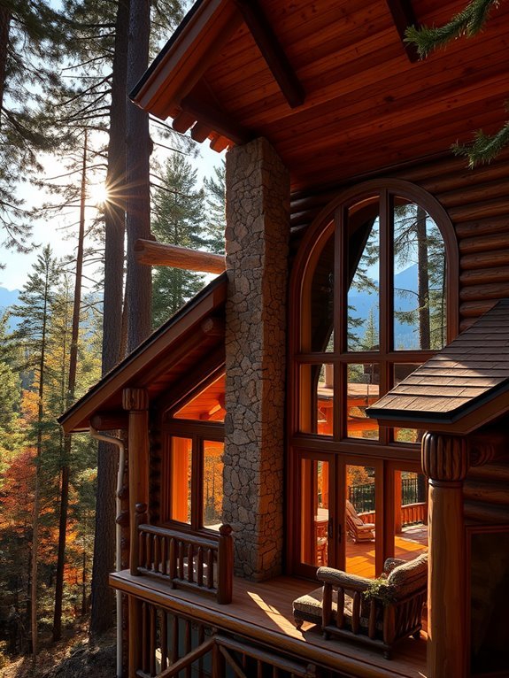 scenic artistic retreat cabin