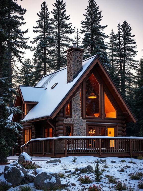 scenic cabin in nature