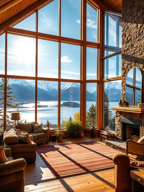 scenic mountain getaway retreat