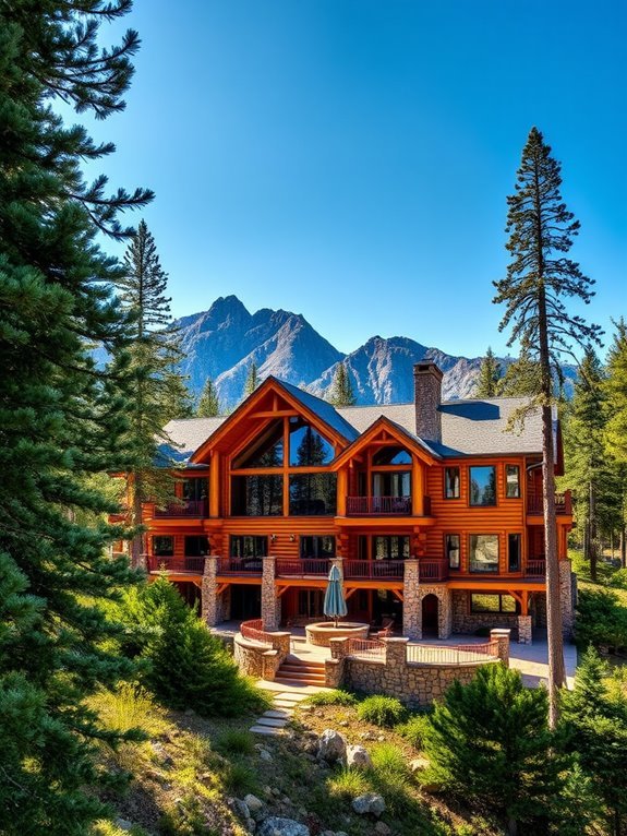 scenic mountain retreat escape