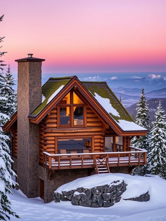 scenic mountain retreat lodge