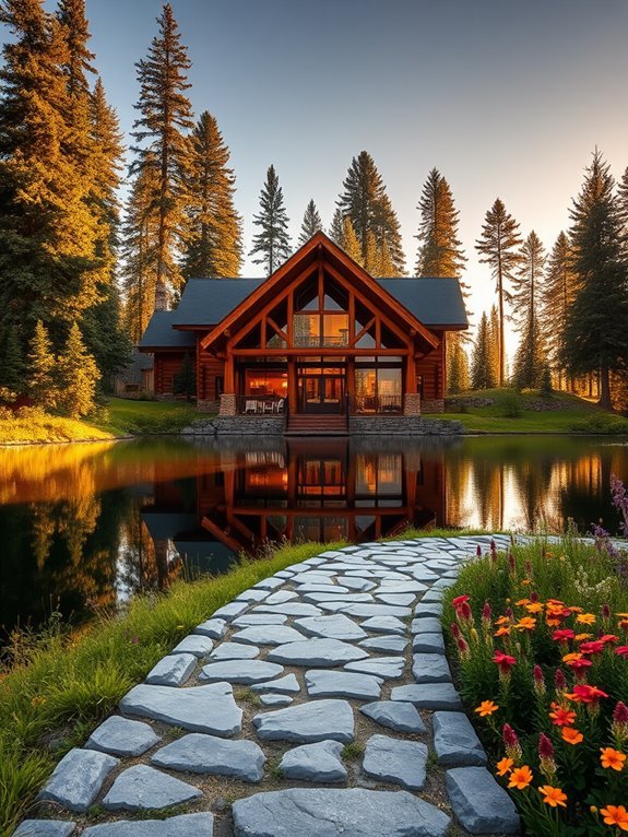 scenic waterfront cabin retreat