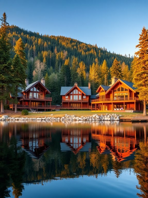 scenic waterfront upscale getaway
