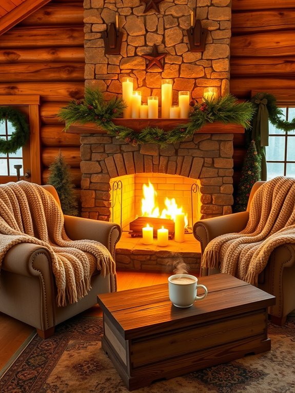 seasonal decorative accents added
