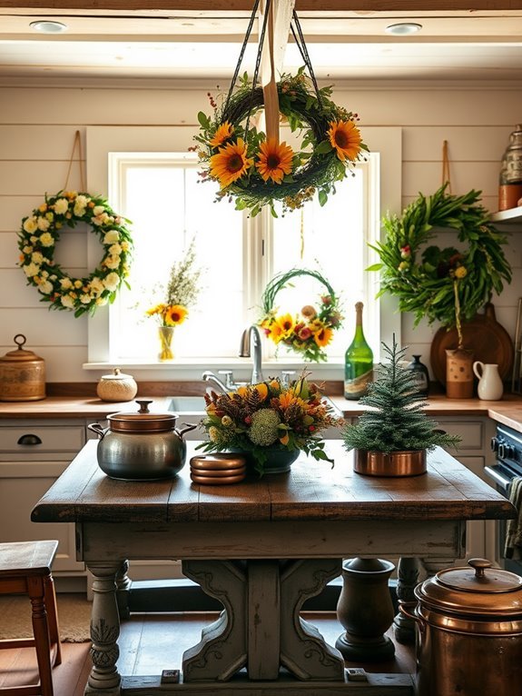seasonal decorative wreath options