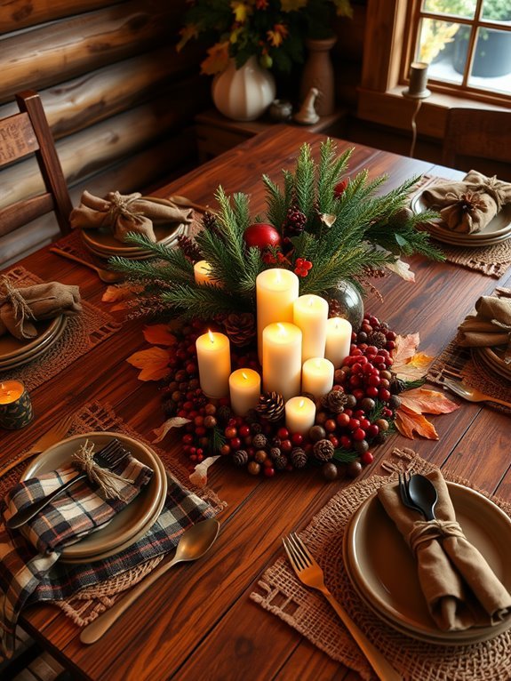 seasonal dining table arrangements