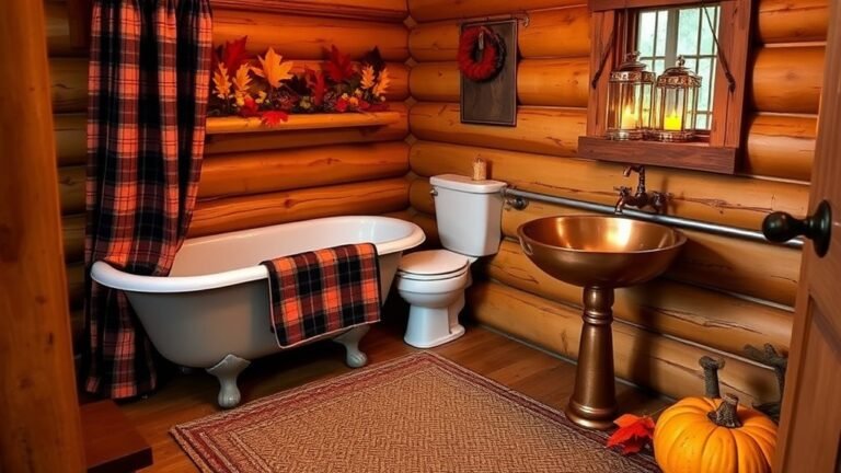 seasonal log cabin decor