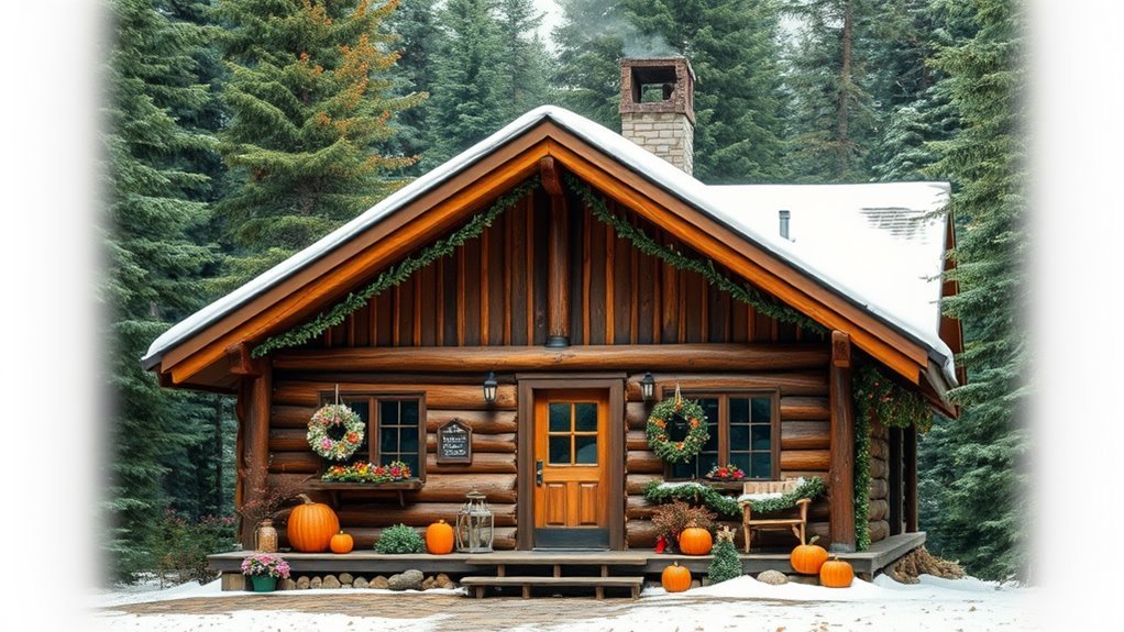 seasonal mountain cabin decor