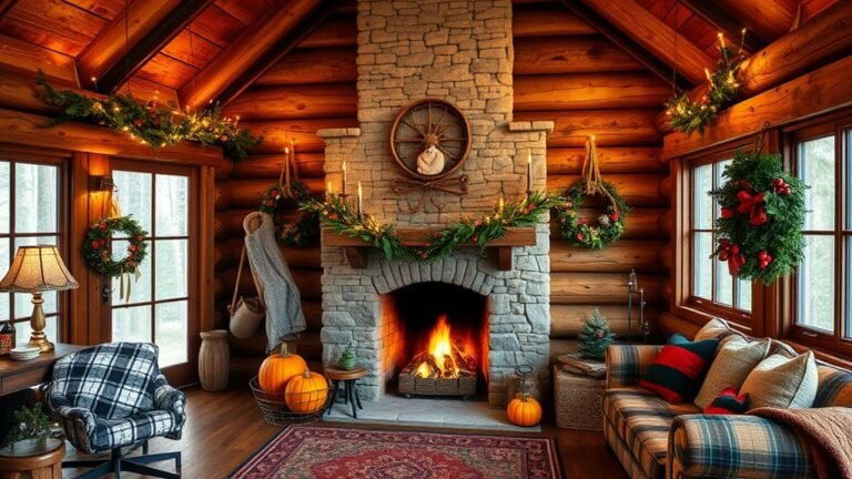 seasonal rustic cabin decor