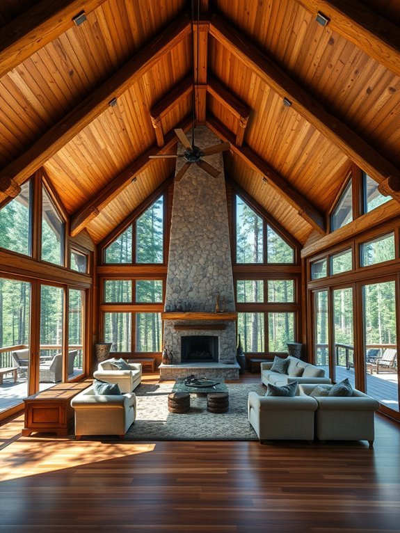 secluded opulent woodland retreat
