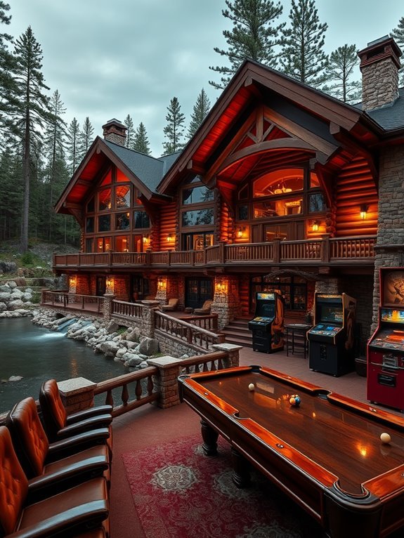 secluded riverside retreat escape