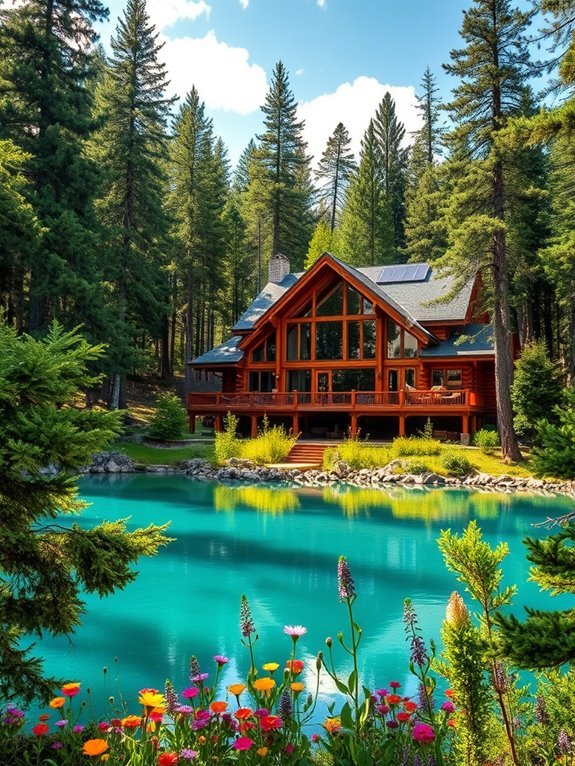 secluded upscale nature retreat