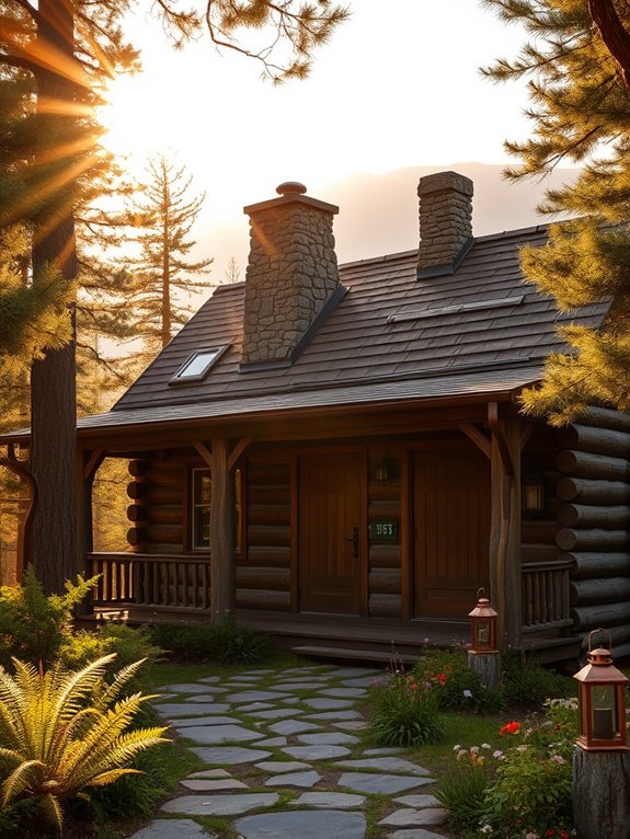 secluded woodland retreat cabin