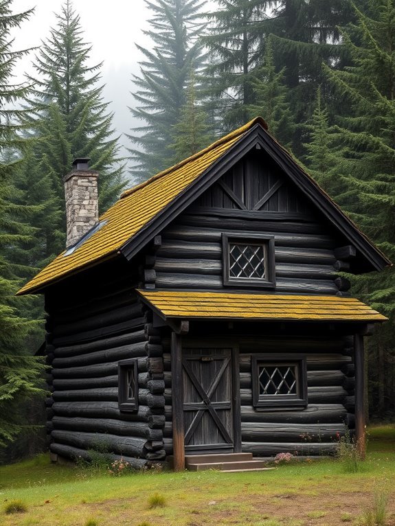 secluded woodland retreat cabin