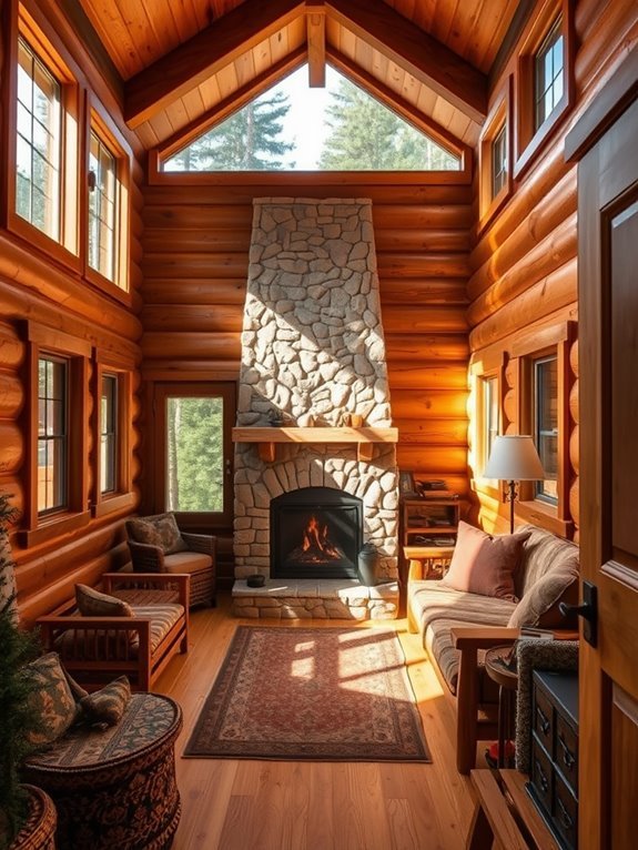 select cozy timber accents
