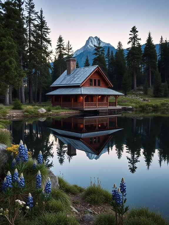 serene lakeside refuge awaits