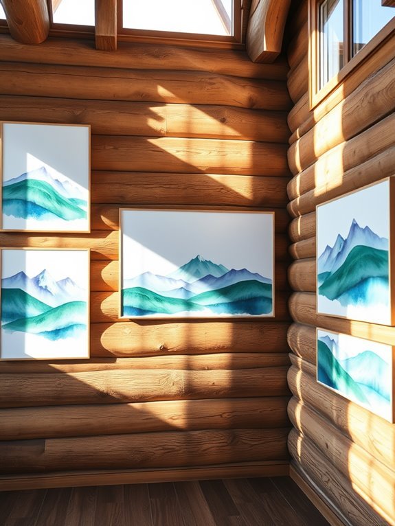 serene landscape watercolor paintings