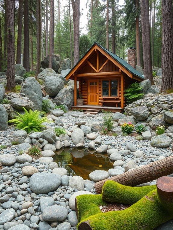 serene natural stone landscapes