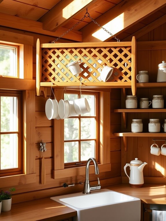 set up drying rack