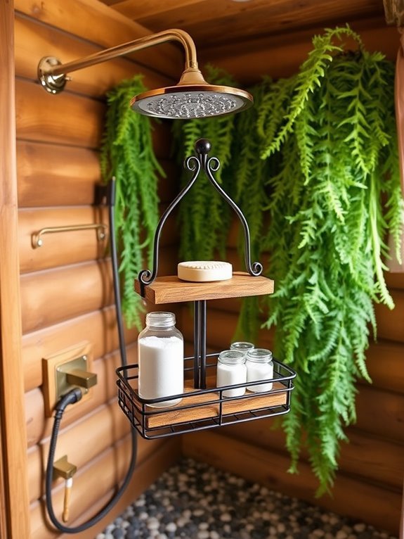 shower organization and storage