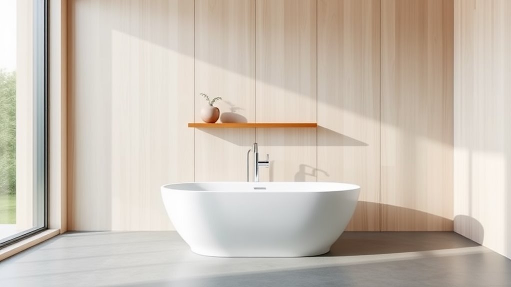 simple and serene bathroom designs