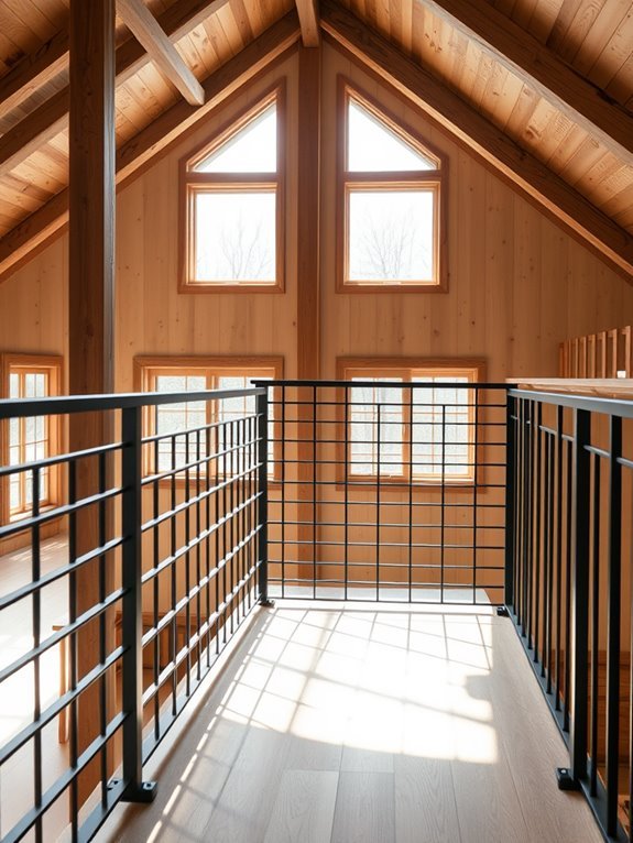 sleek and simple railings