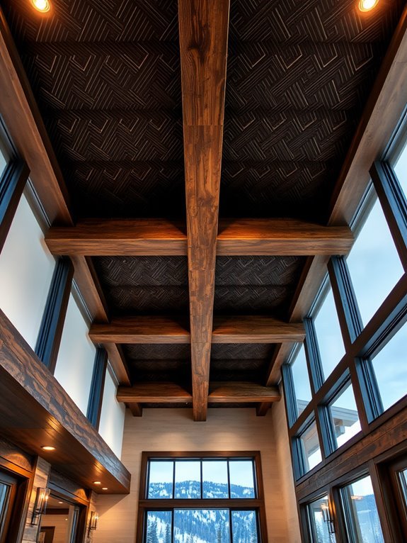 sleek contemporary ceiling designs