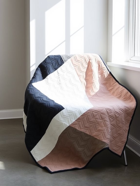 sleek contemporary quilting design