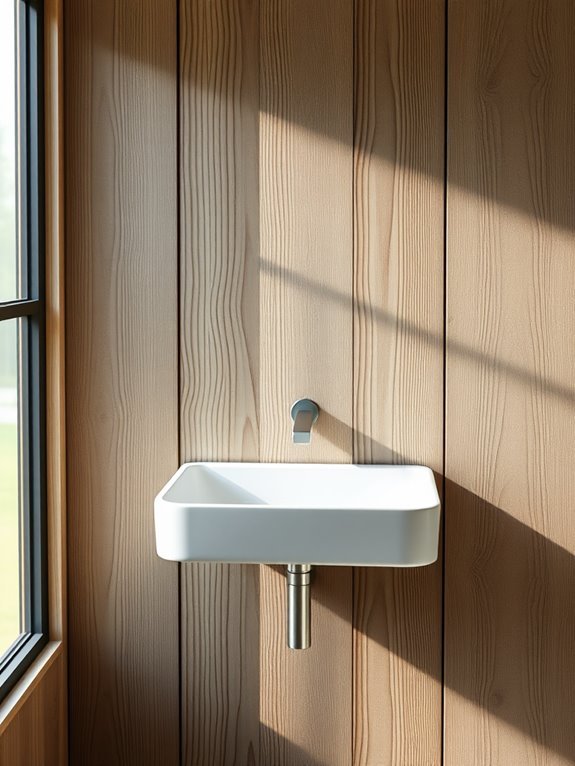 sleek space saving bathroom fixture