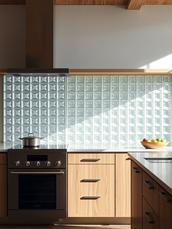 sleek transparent architectural elements