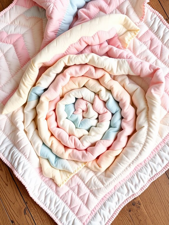soft colored fabric design