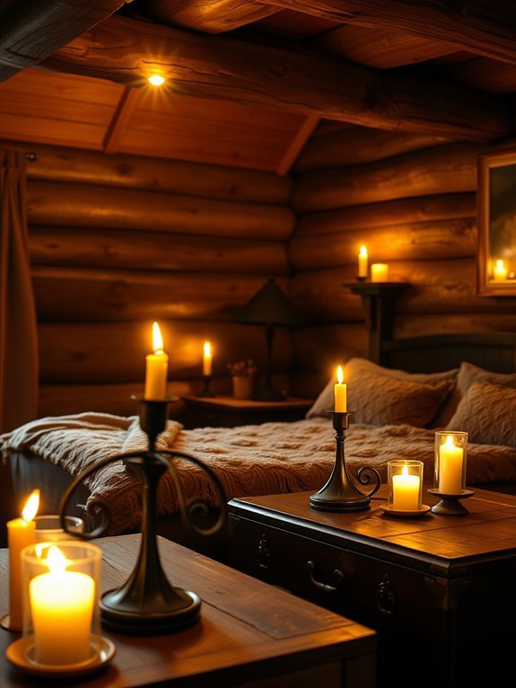 soft light candle holders