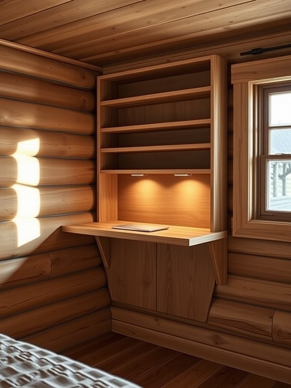 space saving wall desk solution