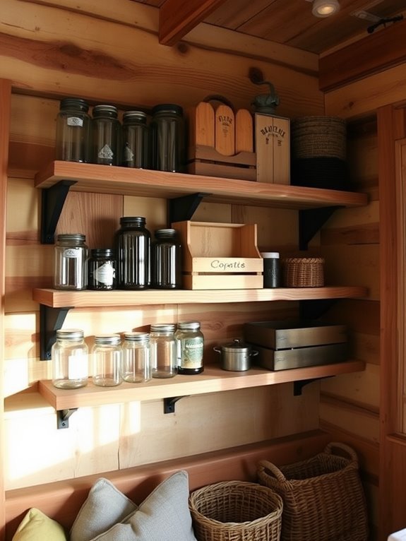 space saving wall mounted storage