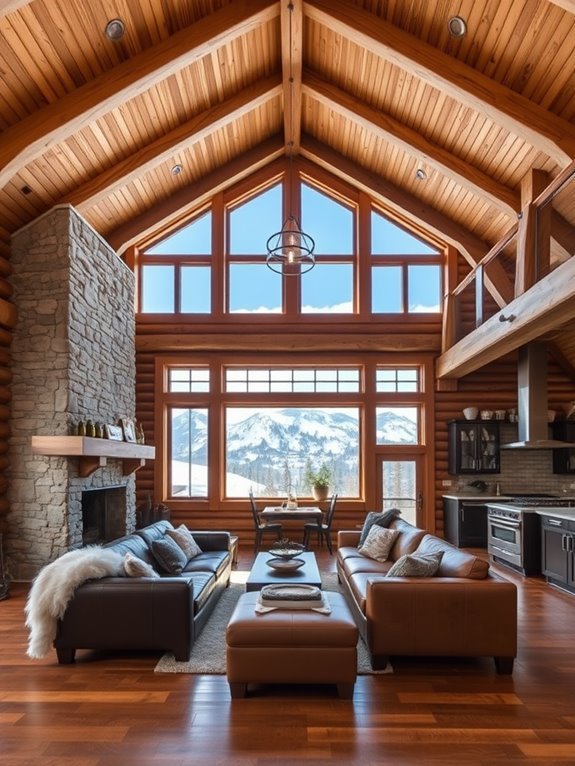 spacious airy living spaces