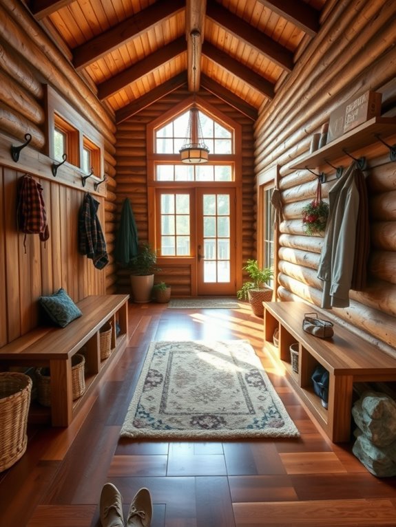 spacious entryway for organization