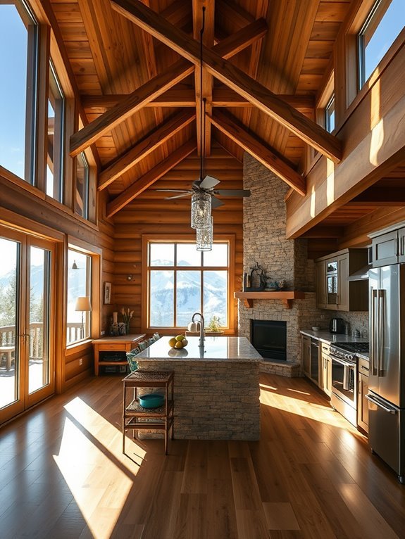 spacious interconnected living spaces