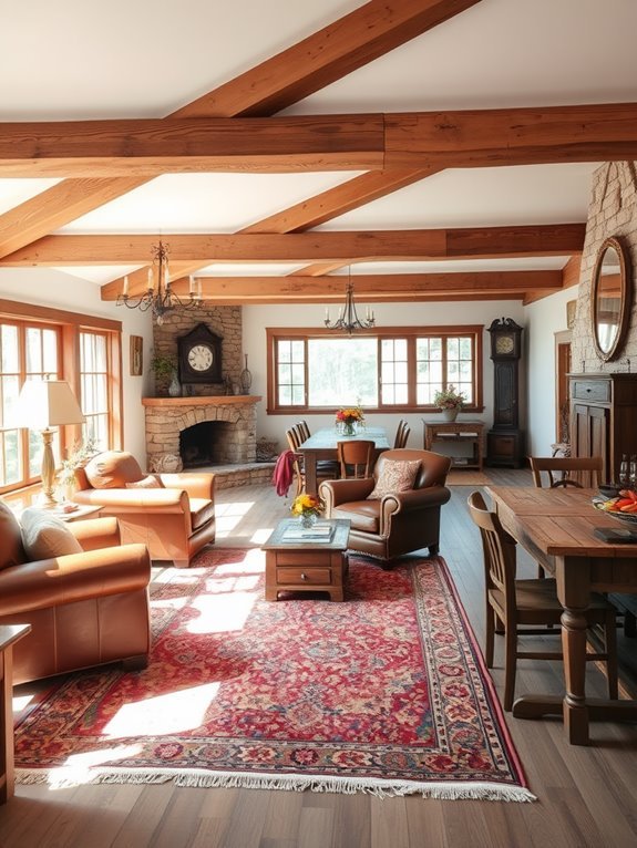 spacious interconnected living spaces