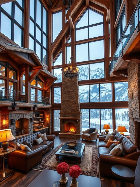spacious interconnected living spaces