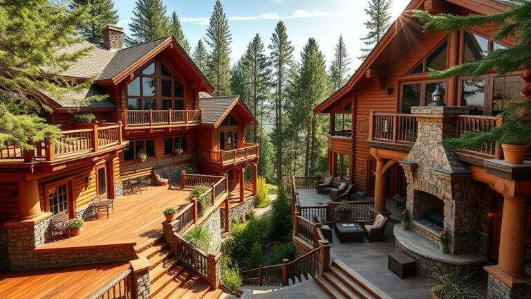 spacious log cabin retreats