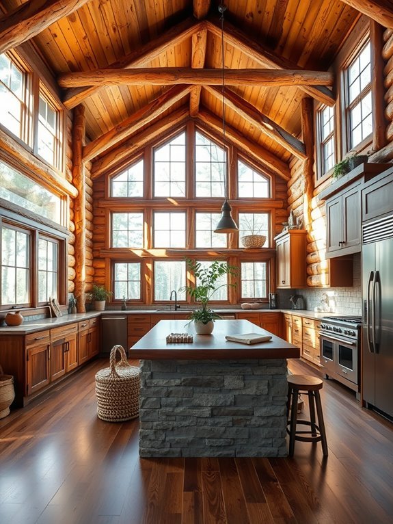 spacious modern kitchen design