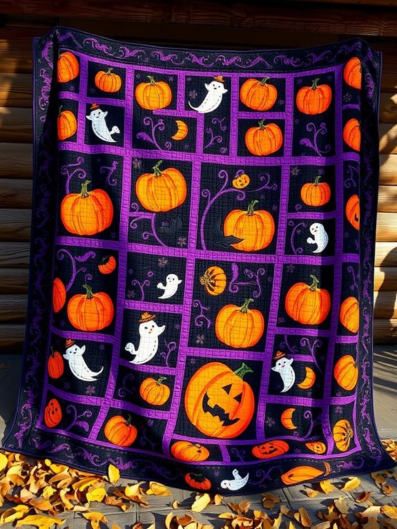spooky themed quilt design