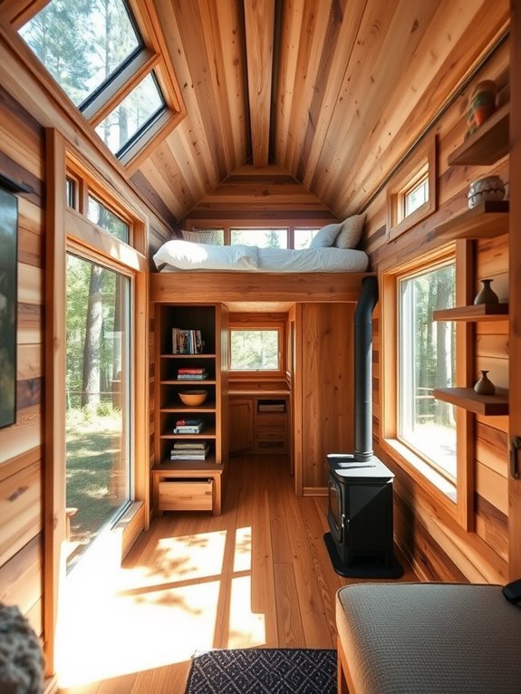 storage equipped cabin design